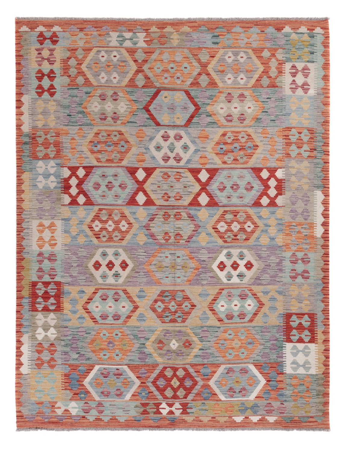 Kelim Rug - Splash - 230 x 176 cm - multicolored