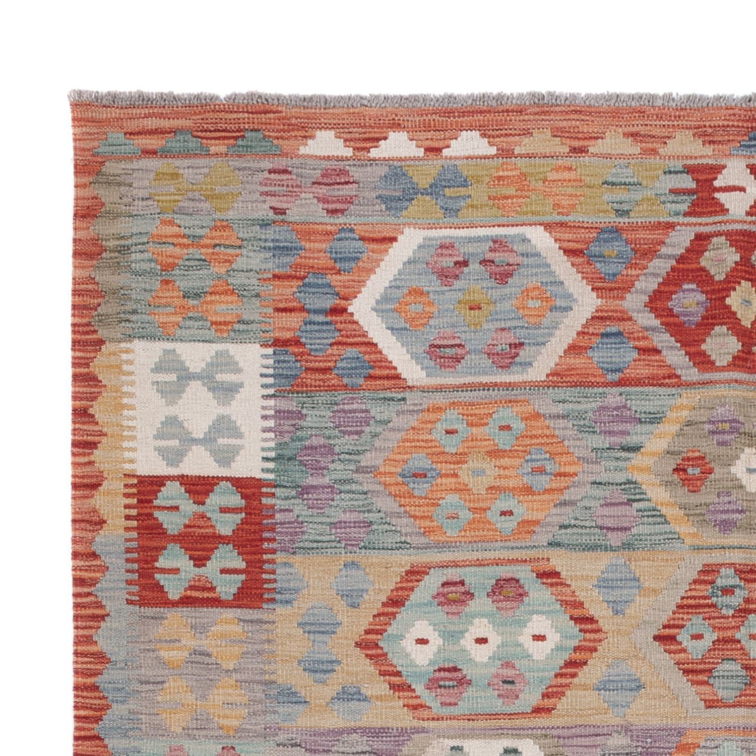 Kelim Rug - Splash - 230 x 176 cm - multicolored