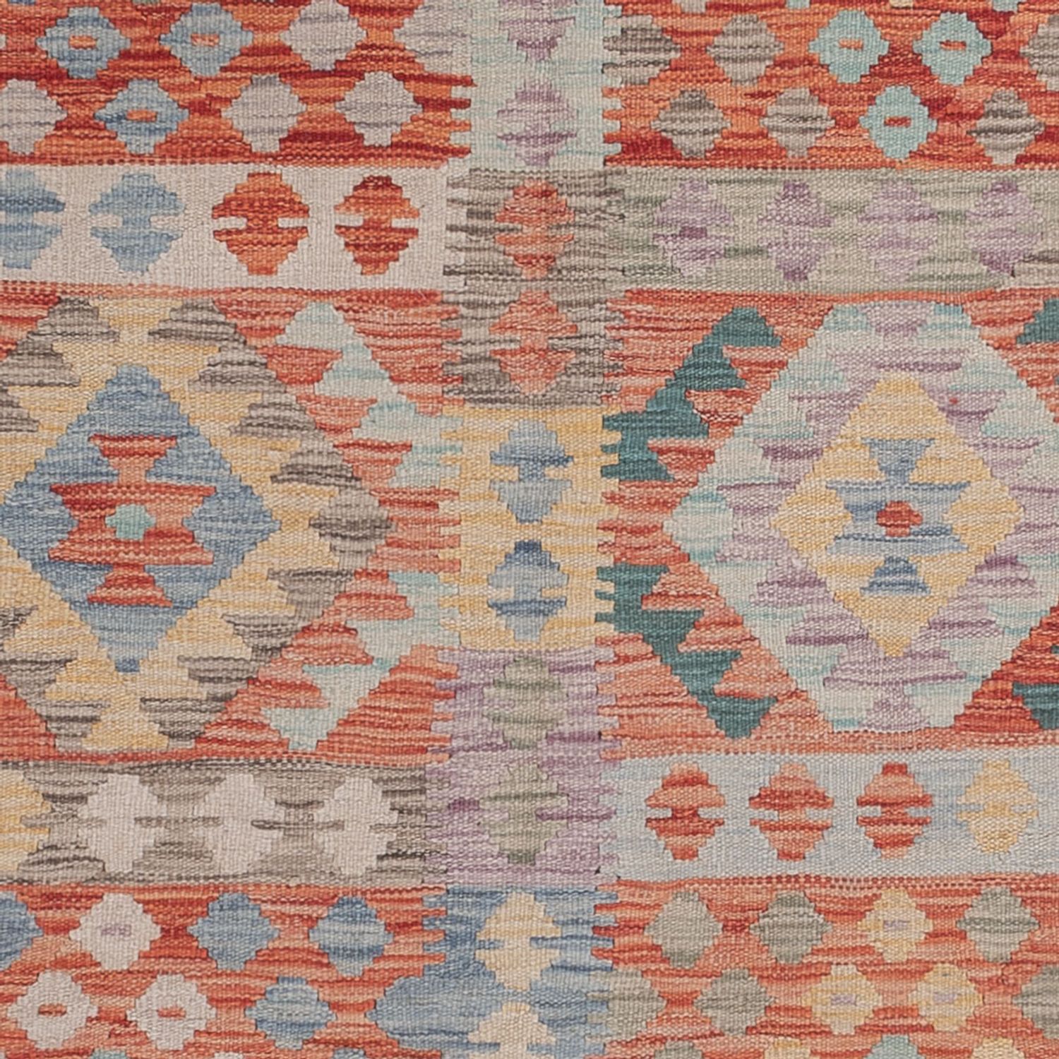 Kelim Rug - Splash - 243 x 180 cm - multicolored