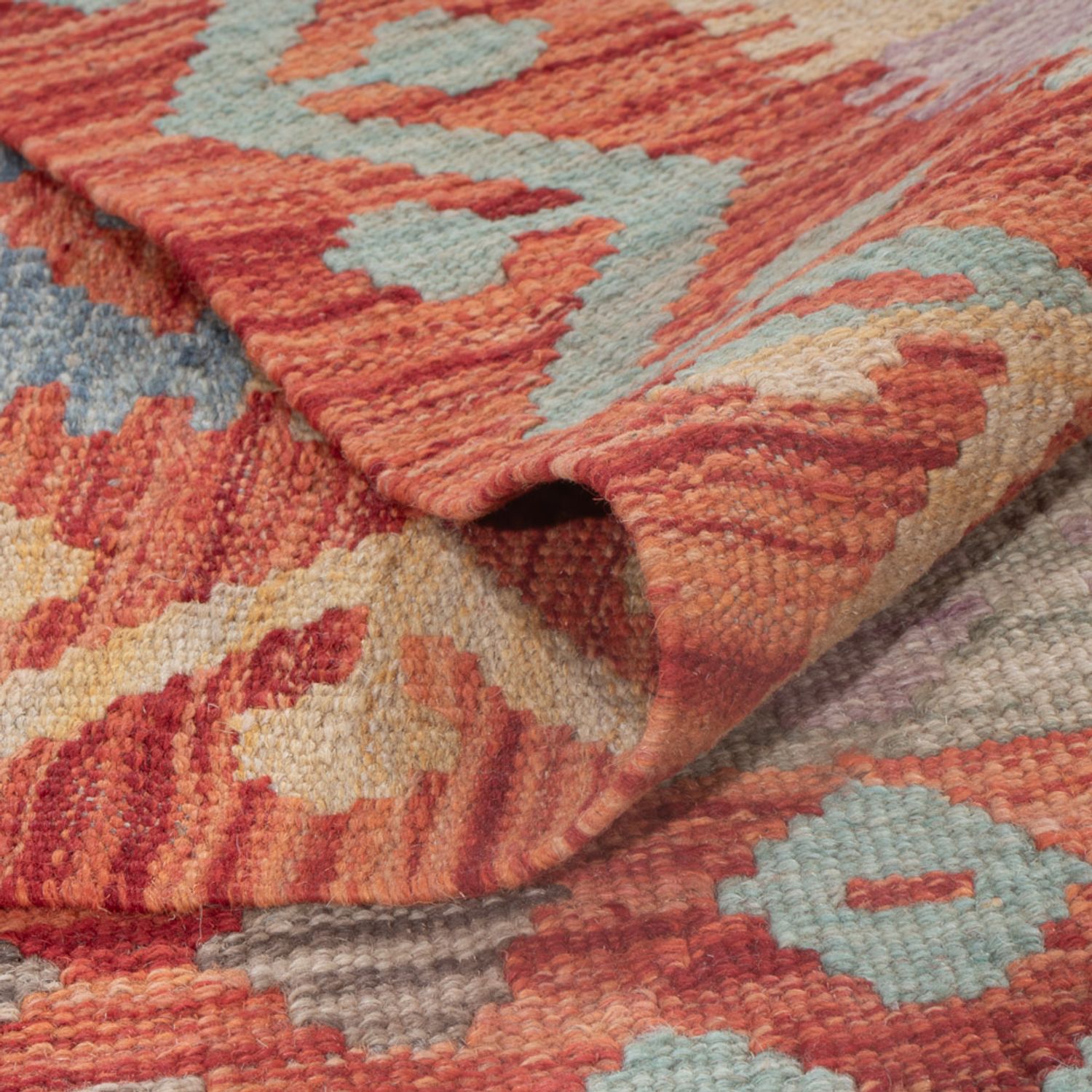 Kelim Rug - Splash - 243 x 180 cm - multicolored