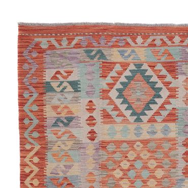 Kelim Rug - Splash - 243 x 180 cm - multicolored