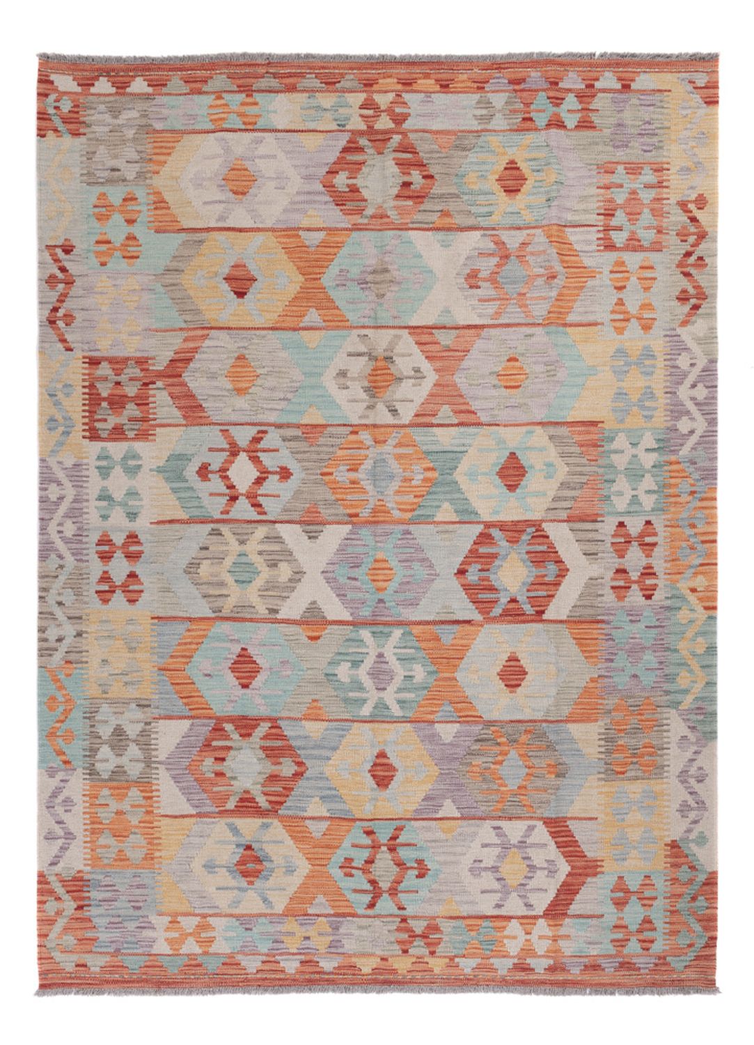 Kelim Rug - Splash - 236 x 173 cm - multicolored