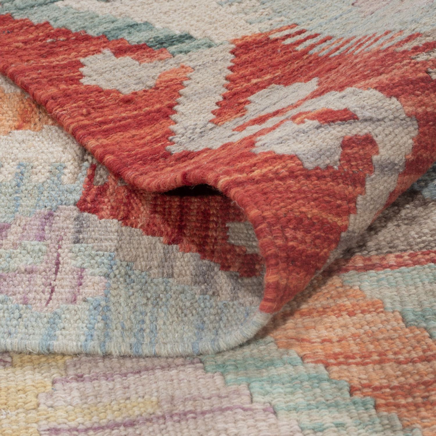 Kelim Rug - Splash - 244 x 176 cm - multicolored