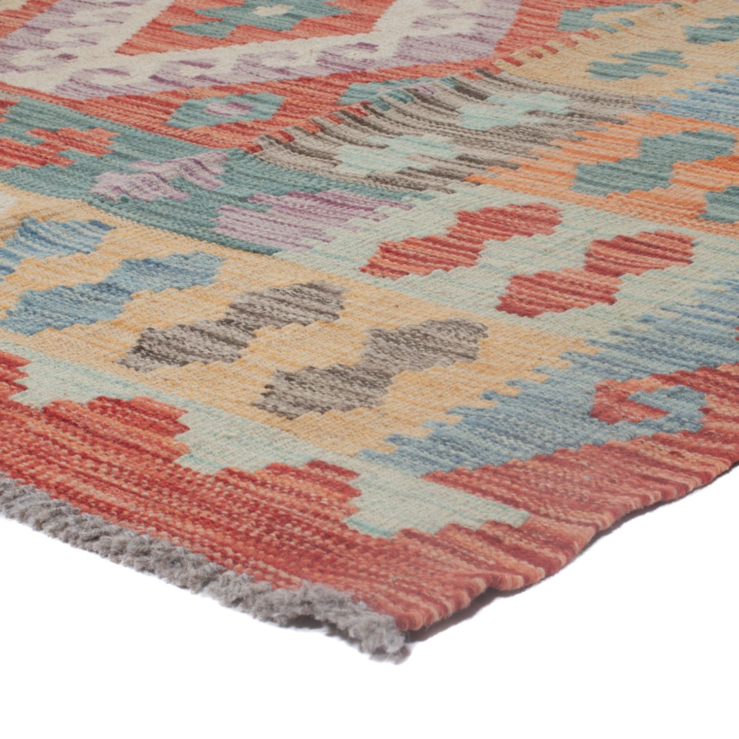 Kelim Rug - Splash - 248 x 180 cm - multicolored
