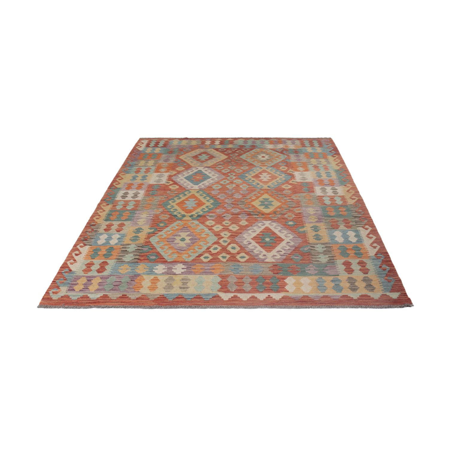 Kelim Rug - Splash - 248 x 180 cm - multicolored
