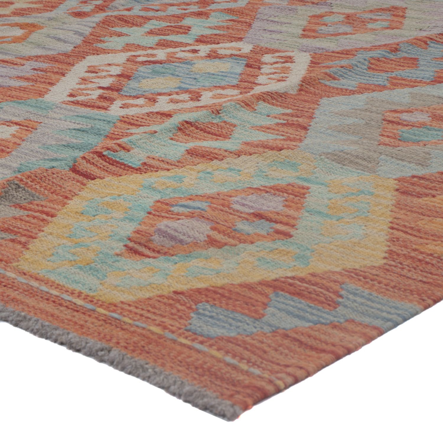 Kelim Rug - Splash - 240 x 178 cm - multicolored