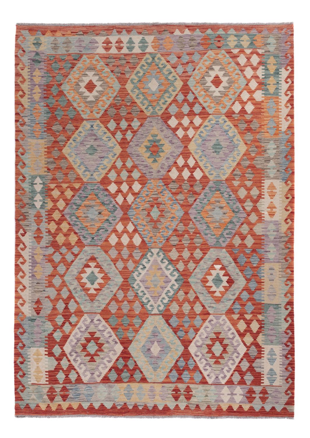 Kelim Rug - Splash - 252 x 182 cm - multicolored