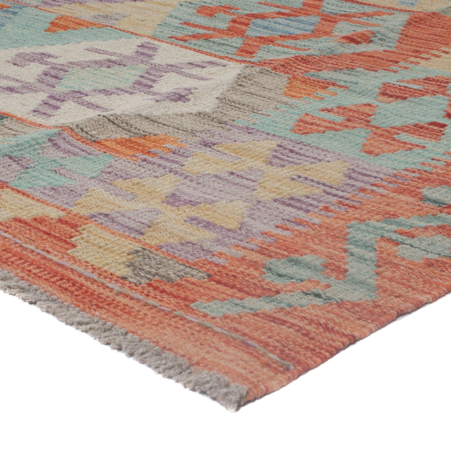 Kelim Rug - Splash - 239 x 168 cm - multicolored