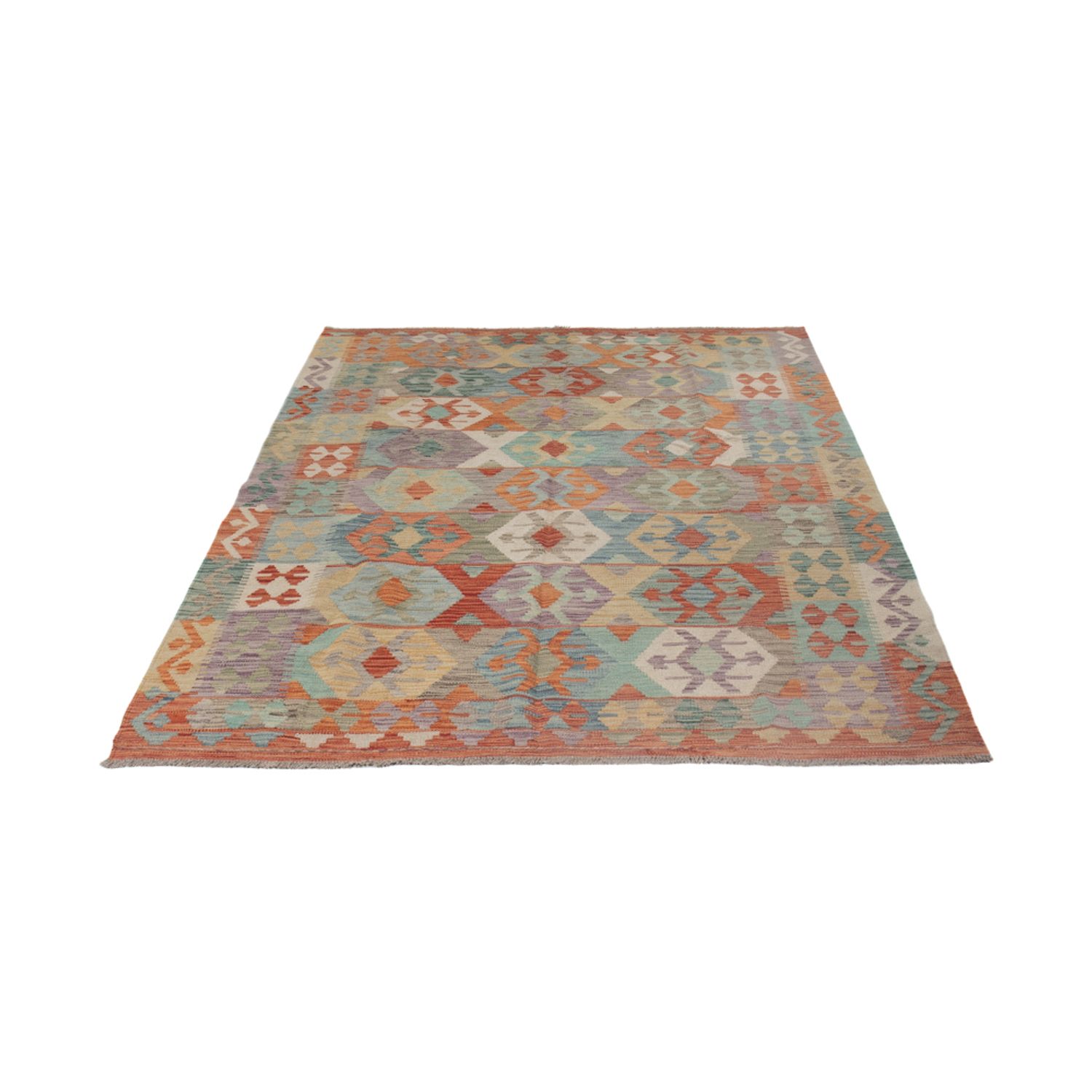 Kelim Rug - Splash - 239 x 168 cm - multicolored