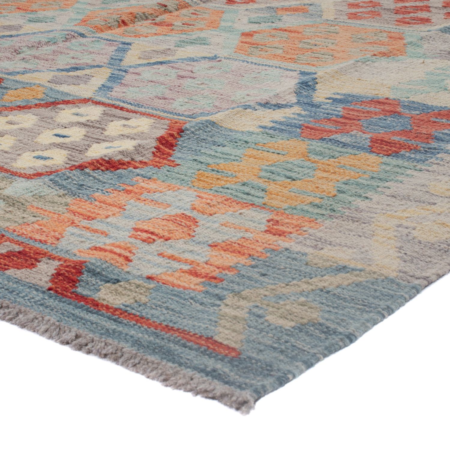 Kelim Rug - Splash - 244 x 167 cm - multicolored