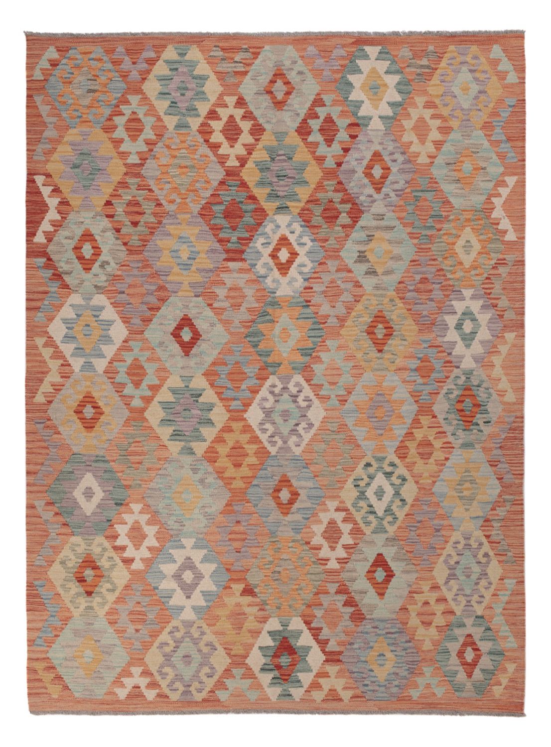 Kelim Rug - Splash - 246 x 179 cm - multicolored