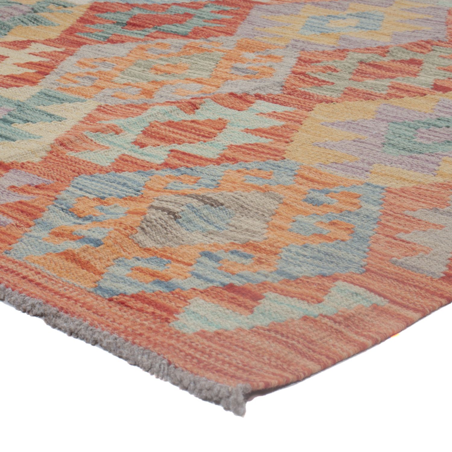 Kelim Rug - Splash - 246 x 179 cm - multicolored