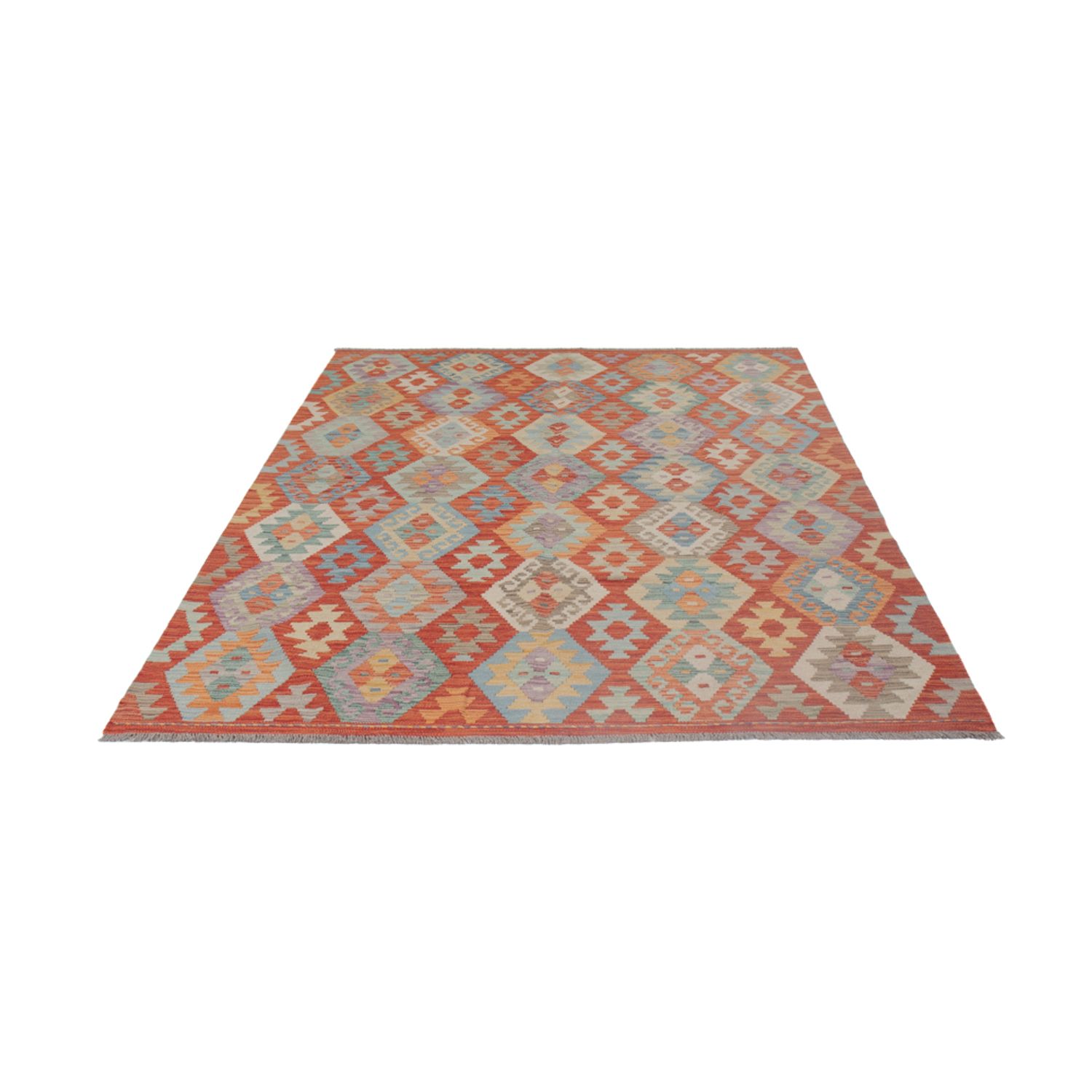 Kelim Rug - Splash - 243 x 177 cm - multicolored
