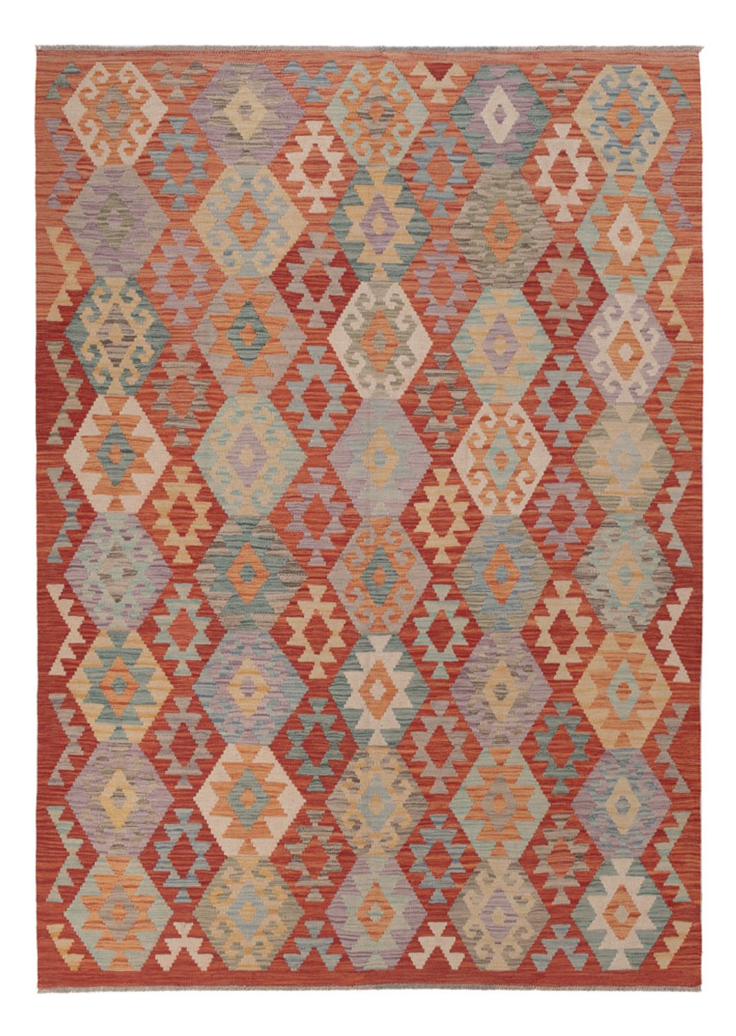 Kelim Rug - Splash - 252 x 178 cm - multicolored