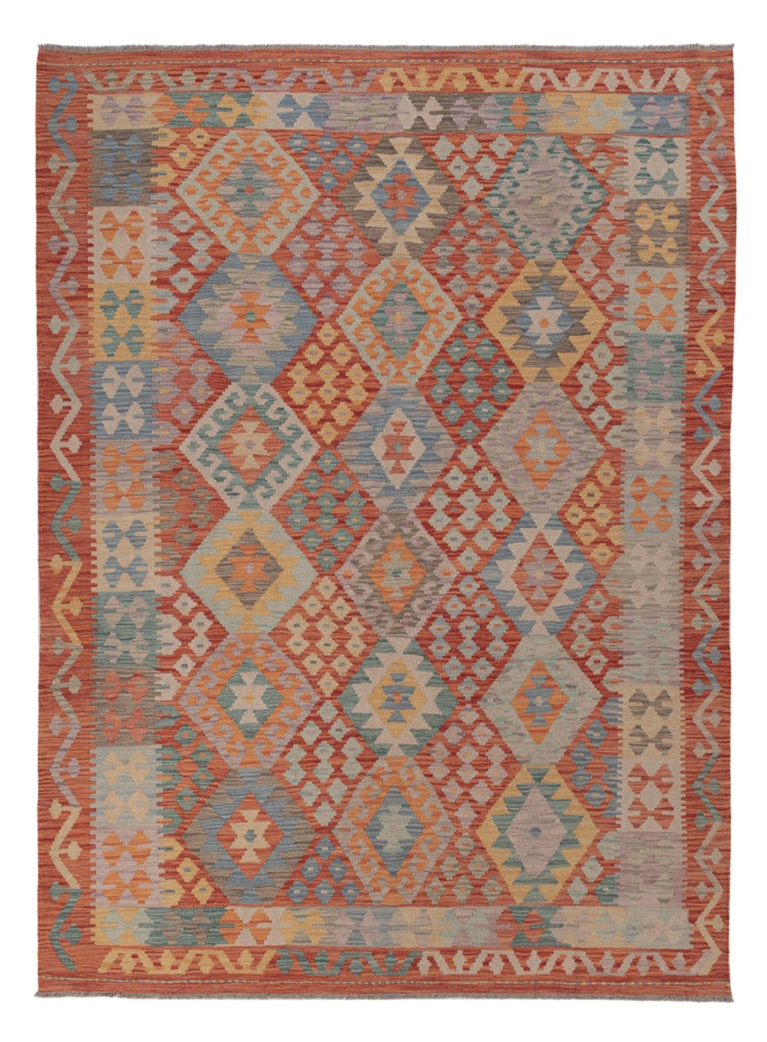 Kelim Rug - Splash - 248 x 180 cm - multicolored