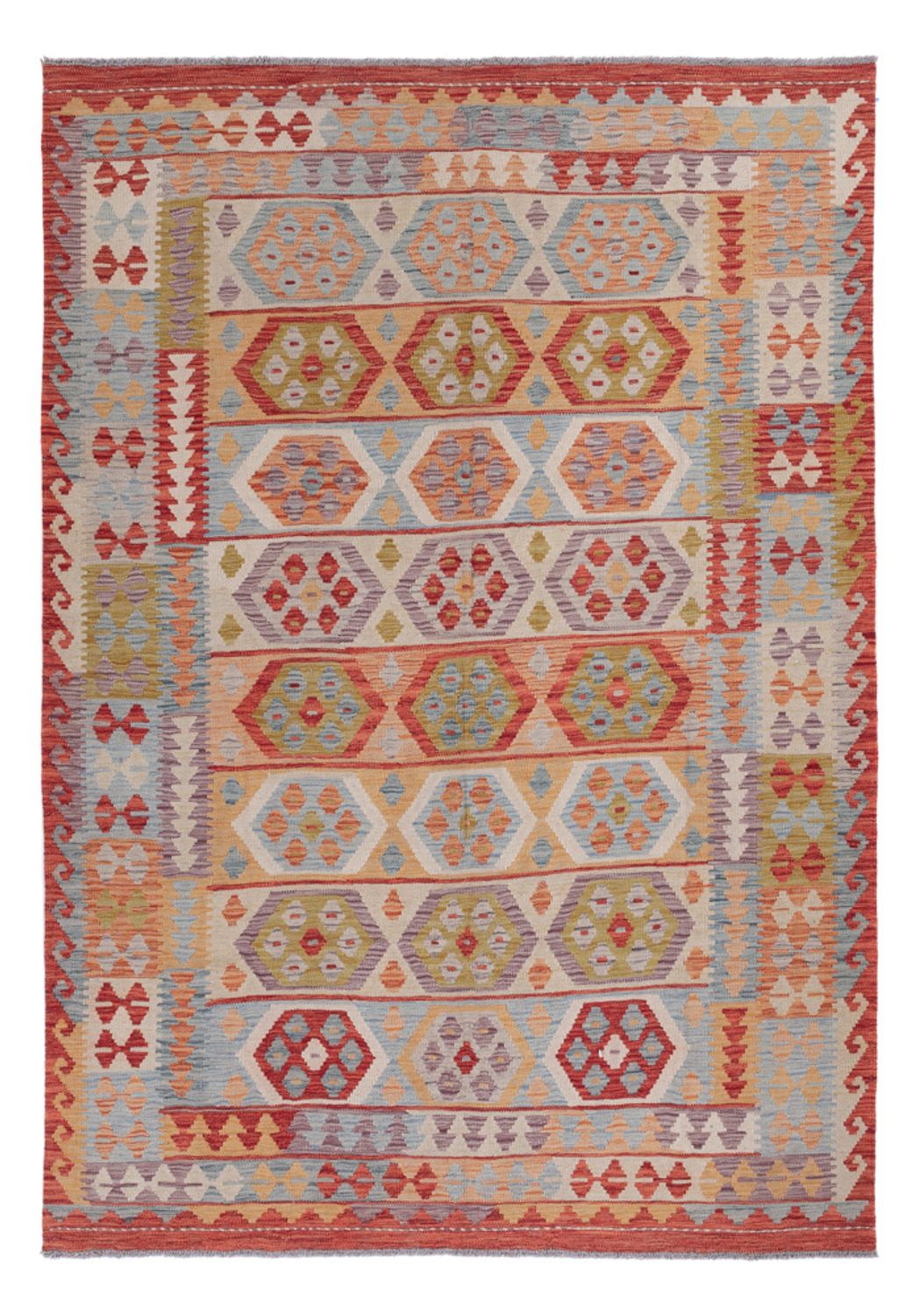 Kelim Rug - Splash - 250 x 180 cm - multicolored