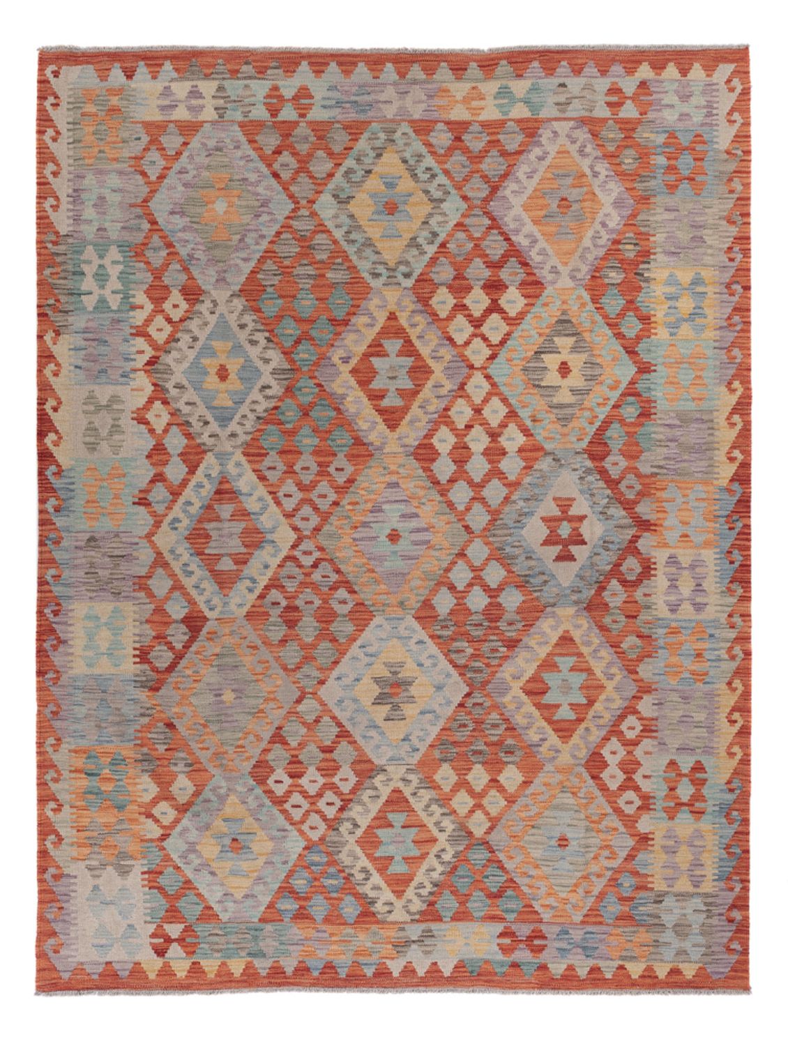Kelim Rug - Splash - 245 x 185 cm - multicolored
