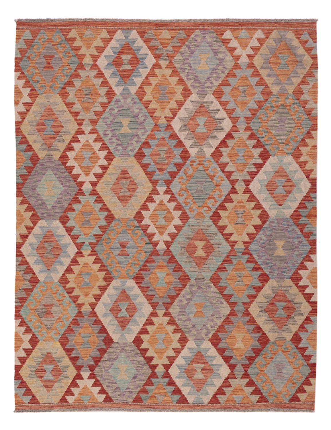 Kelim Rug - Splash - 202 x 156 cm - multicolored