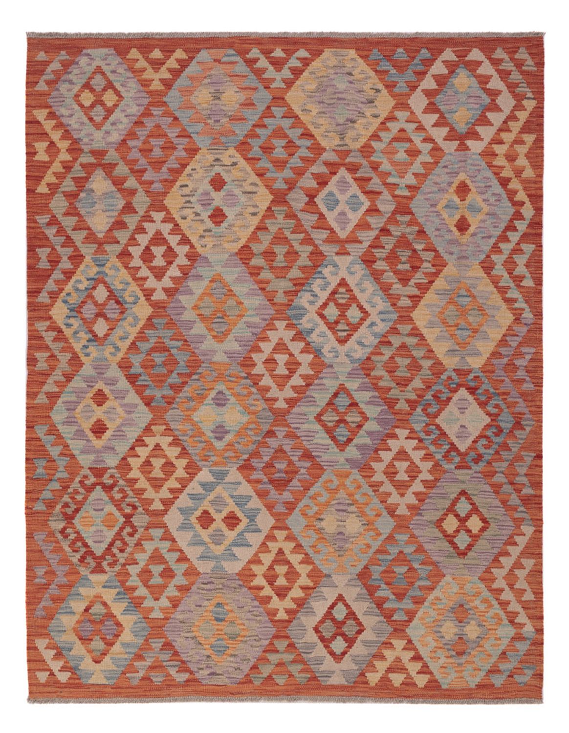 Kelim Rug - Splash - 201 x 159 cm - multicolored