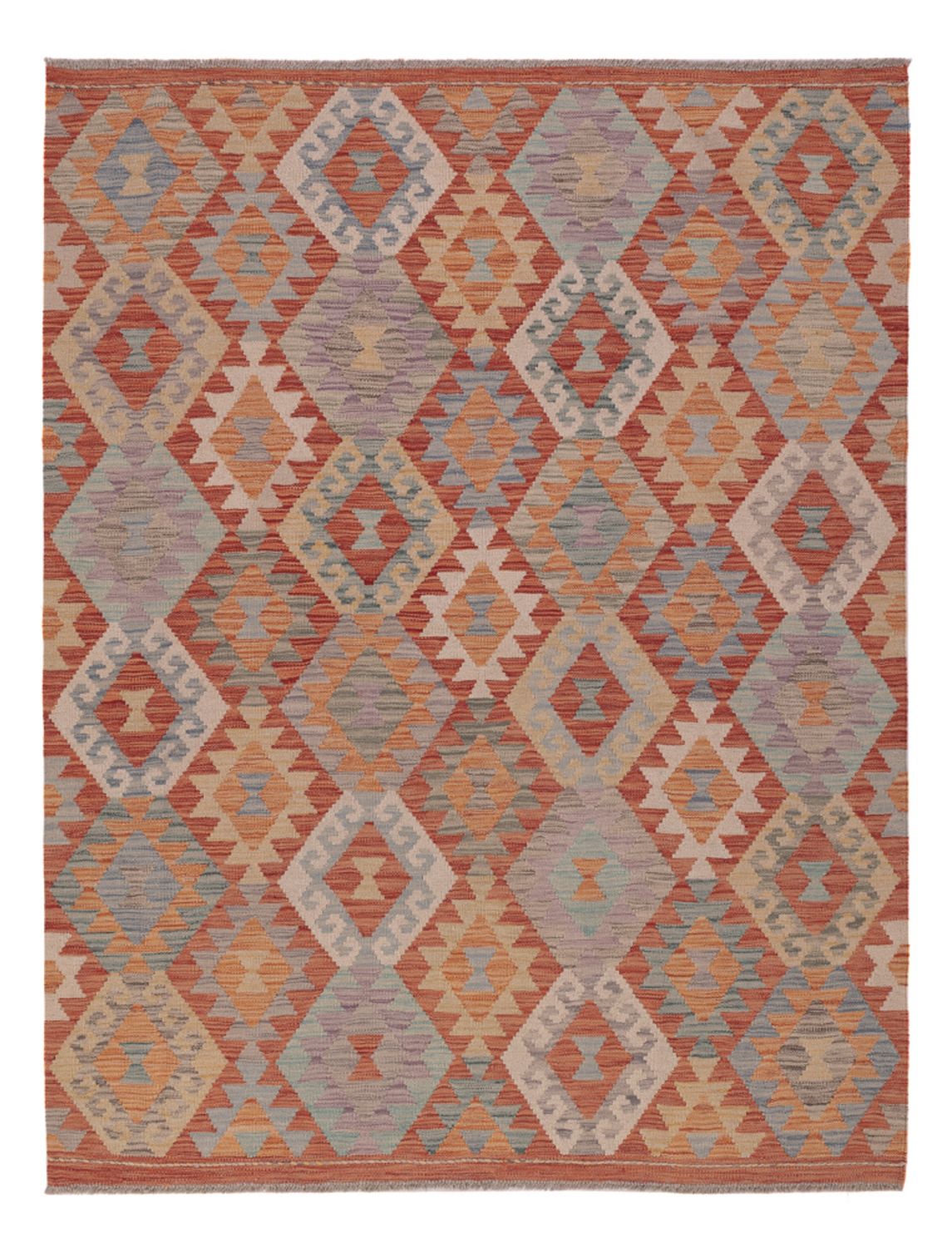 Kelim Rug - Splash - 203 x 155 cm - multicolored