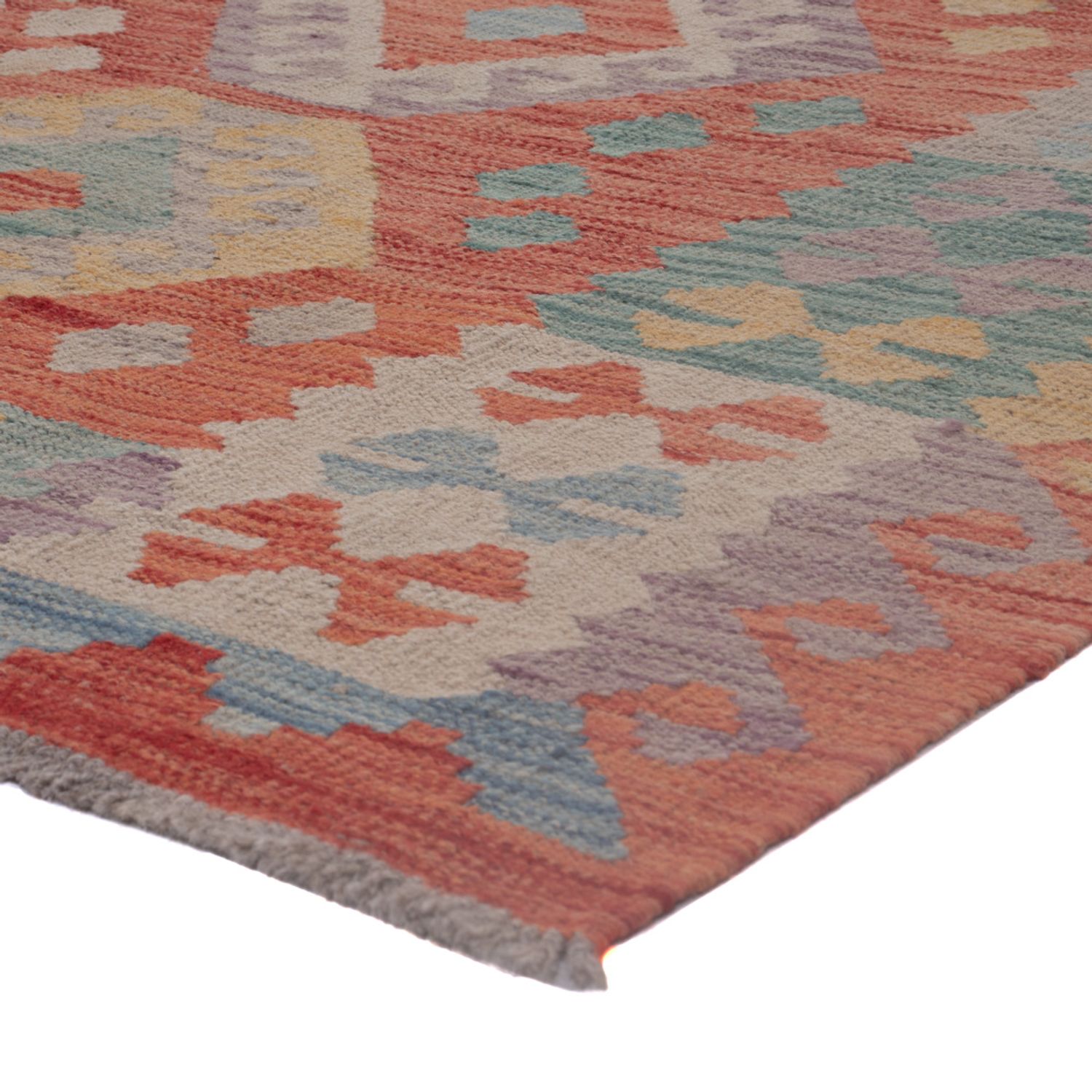 Kelim Rug - Splash - 190 x 152 cm - multicolored