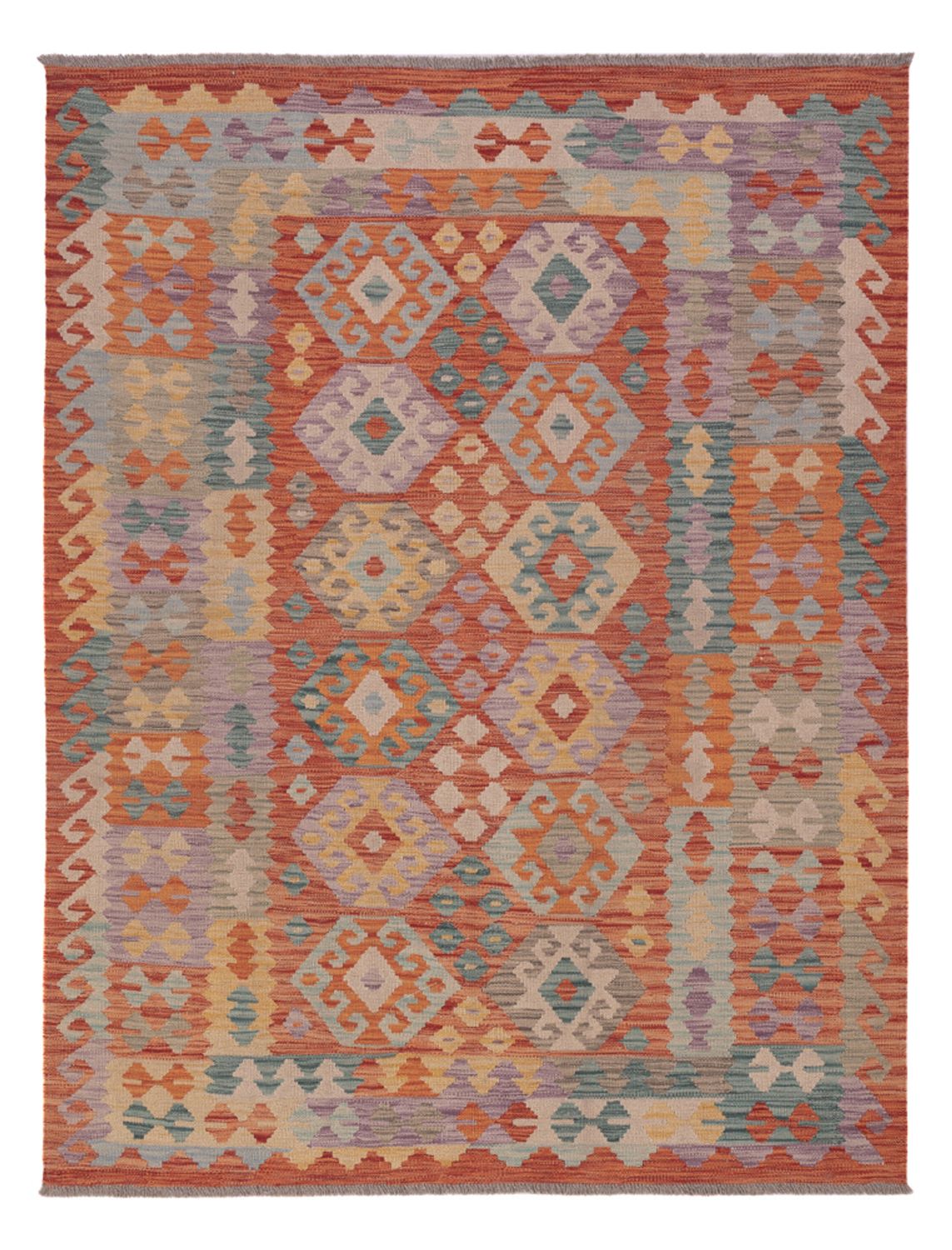 Kelim Rug - Splash - 195 x 149 cm - multicolored