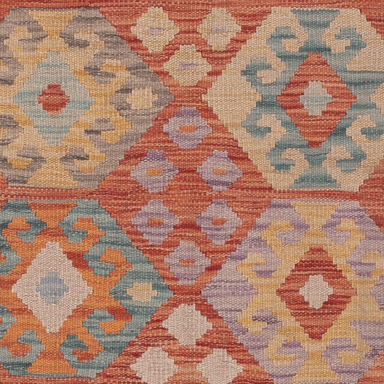 Kelim Rug - Splash - 195 x 149 cm - multicolored