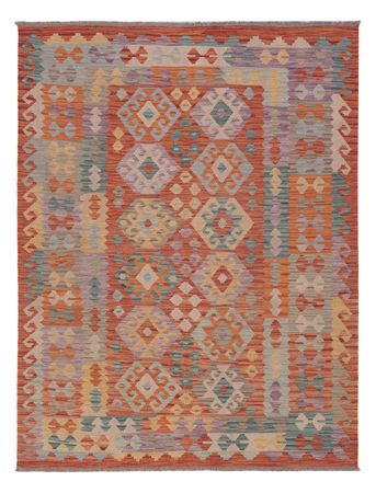 Kelim Rug - Splash - 195 x 149 cm - multicolored