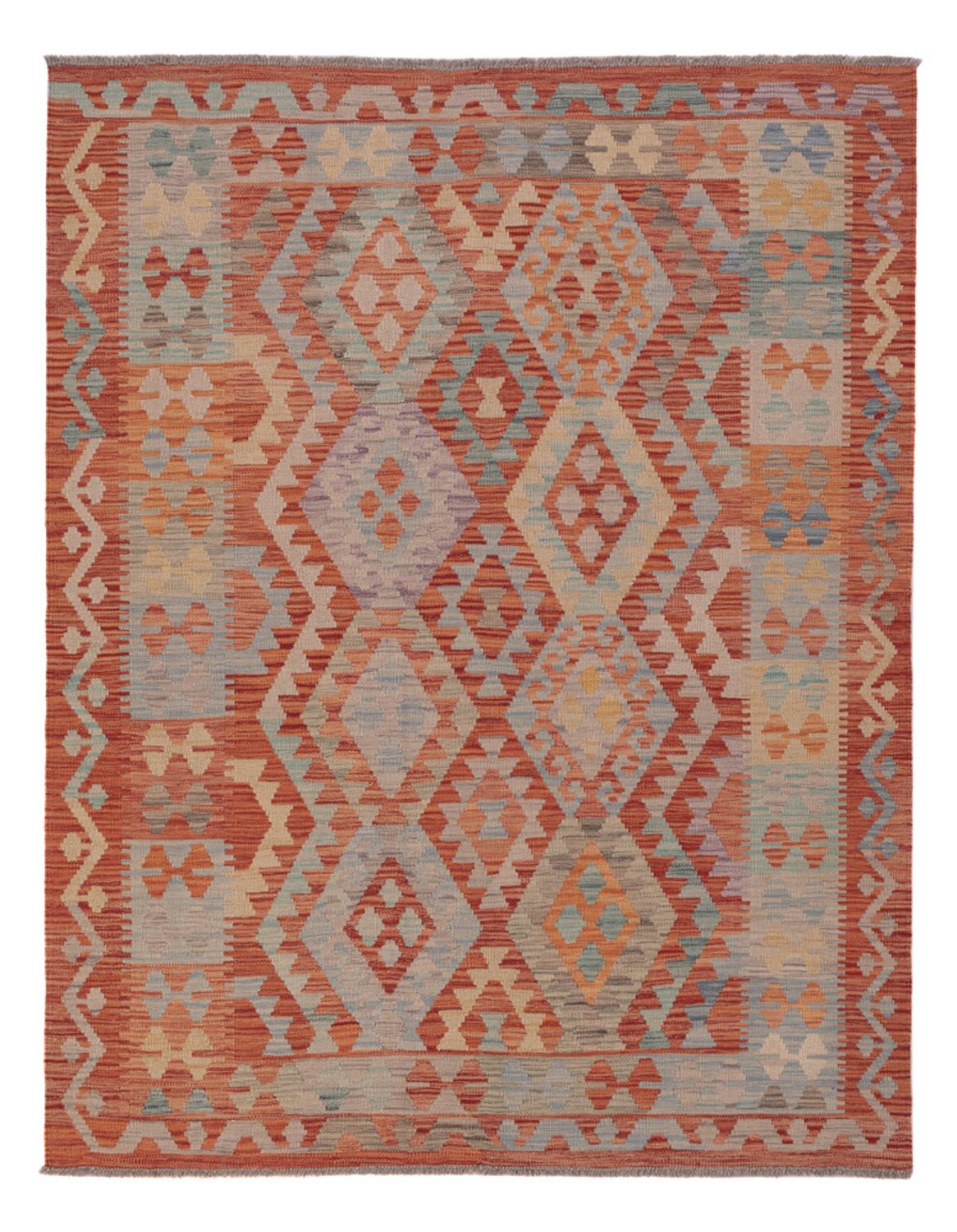 Kelim Rug - Splash - 192 x 151 cm - multicolored