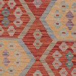 Kelim Rug - Splash - 197 x 150 cm - multicolored