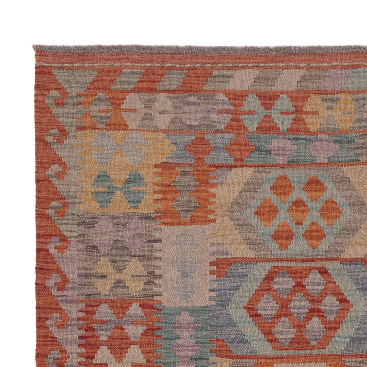 Kelim Rug - Splash - 198 x 150 cm - multicolored