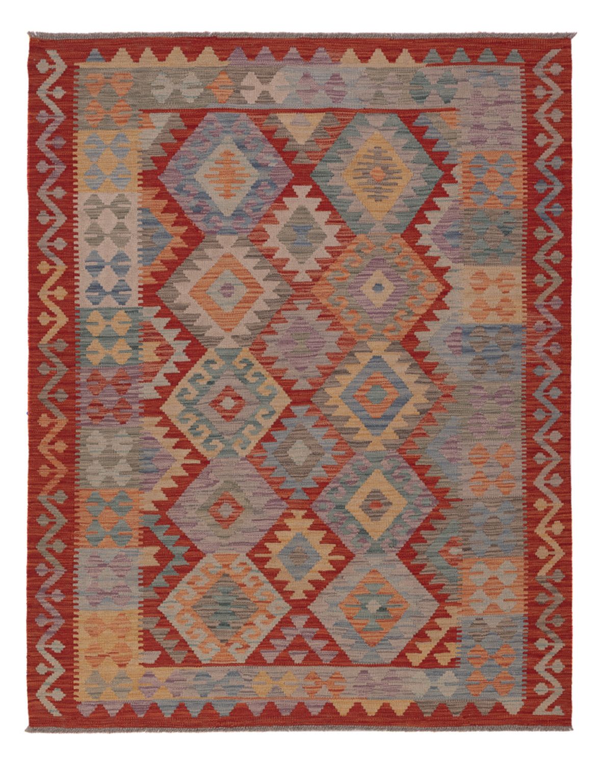 Kelim Rug - Splash - 192 x 150 cm - multicolored