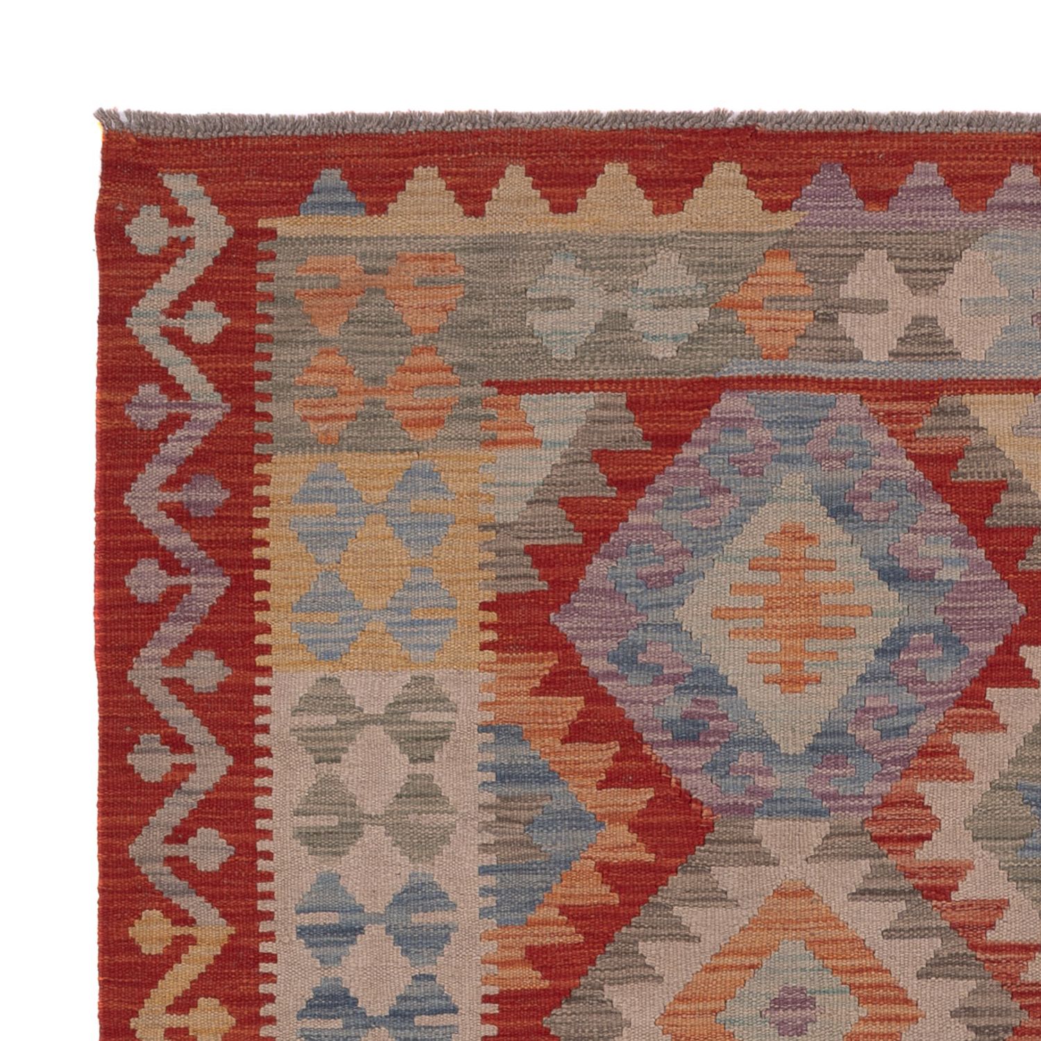 Kelim Rug - Splash - 192 x 150 cm - multicolored