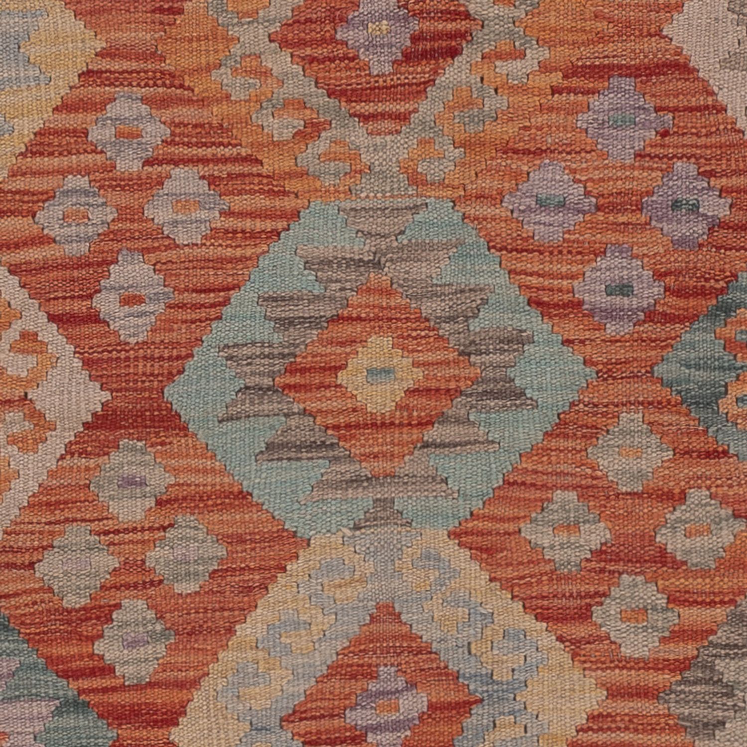 Kelim Rug - Splash - 198 x 154 cm - multicolored