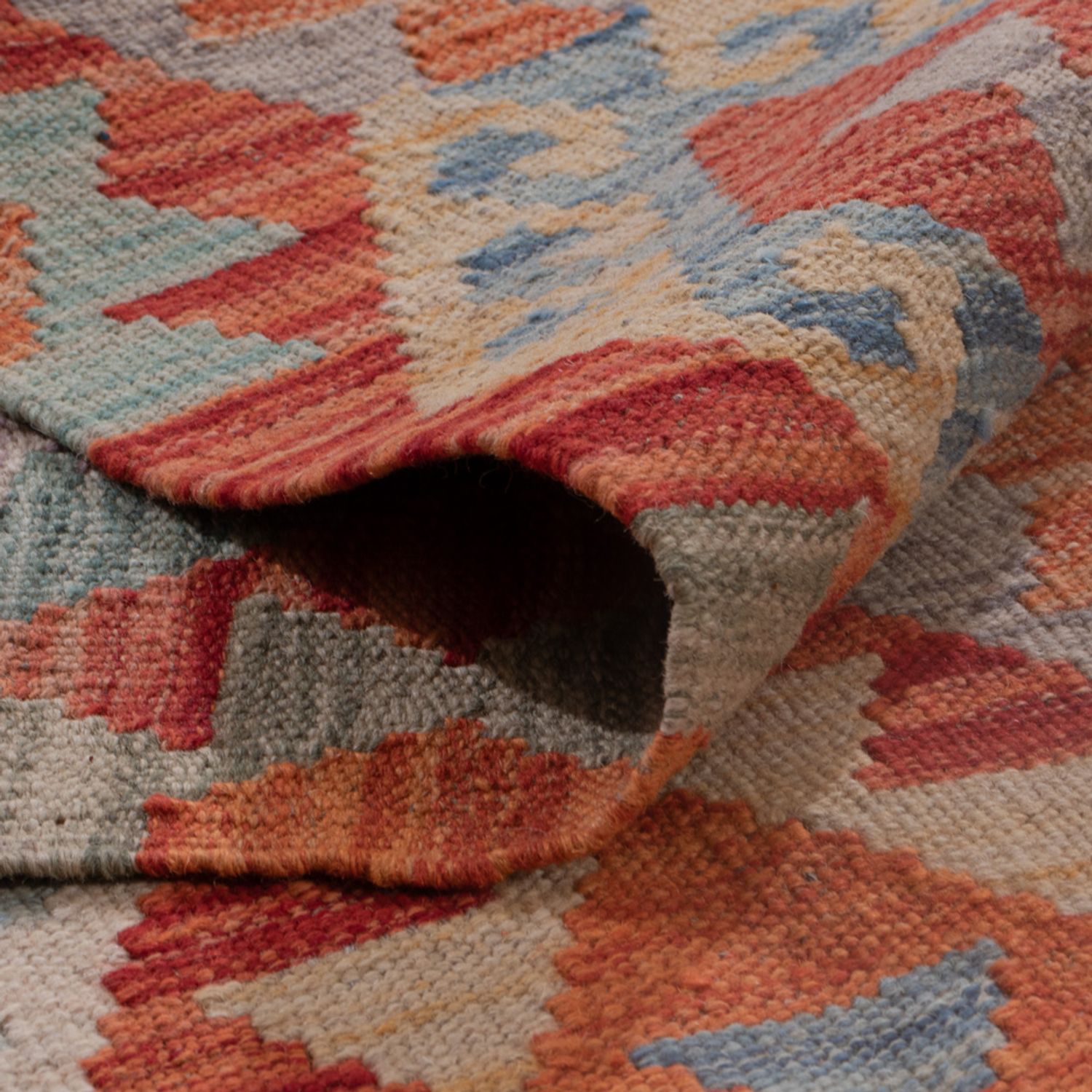 Kelim Rug - Splash - 200 x 153 cm - multicolored