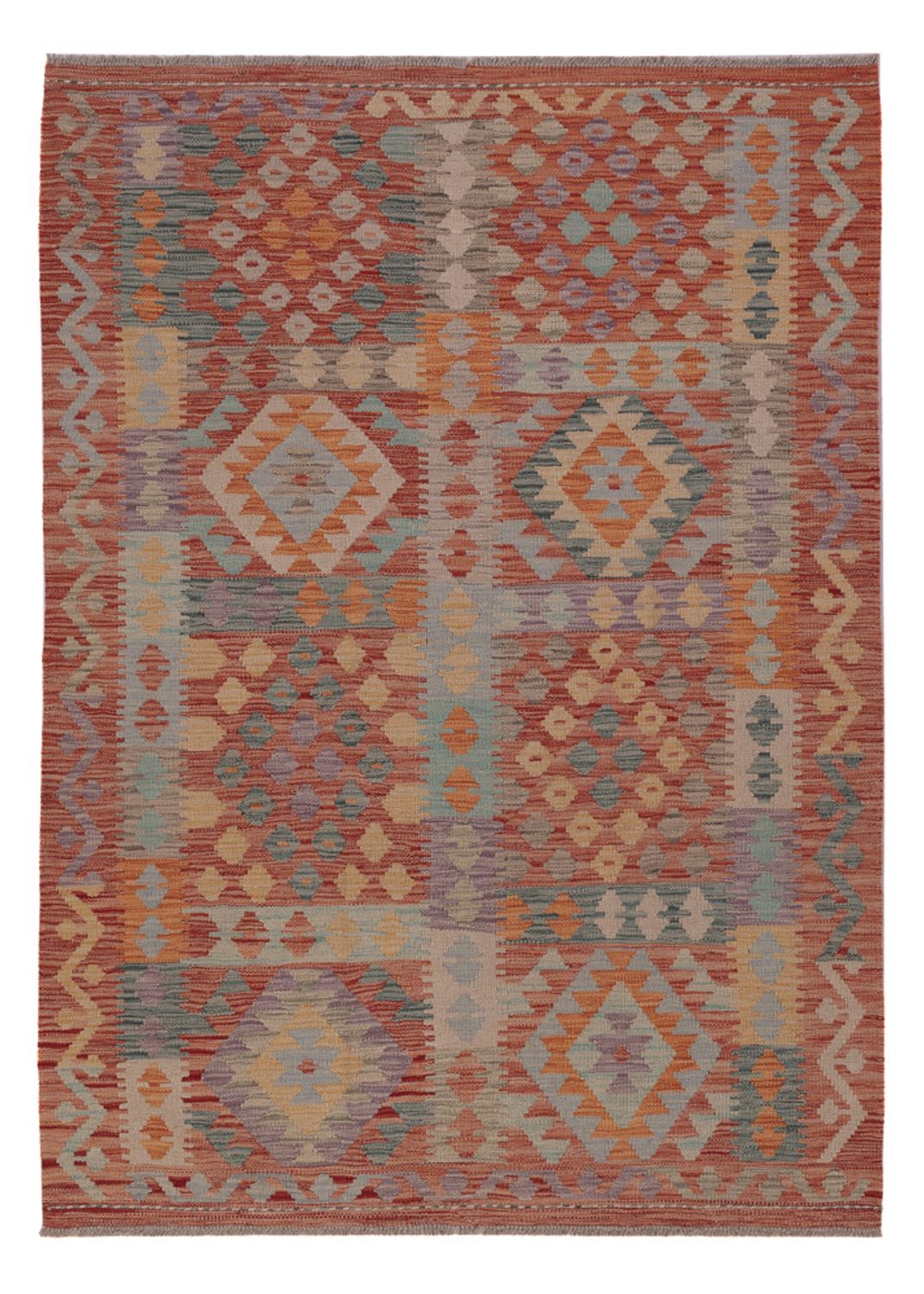 Kelim Rug - Splash - 186 x 134 cm - multicolored