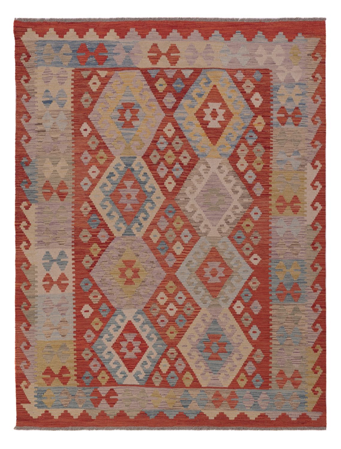 Kelim Rug - Splash - 191 x 145 cm - multicolored