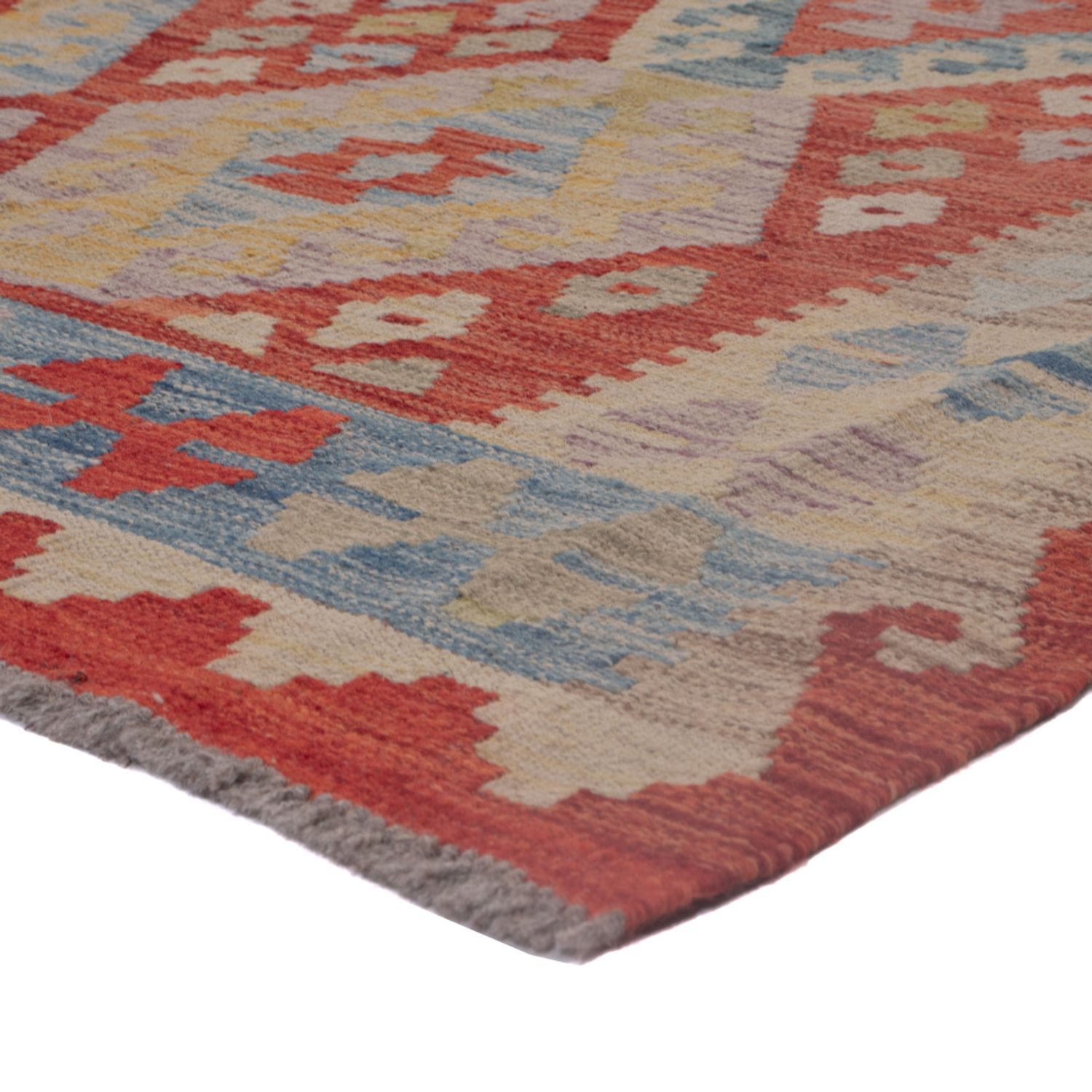Kelim Rug - Splash - 191 x 145 cm - multicolored