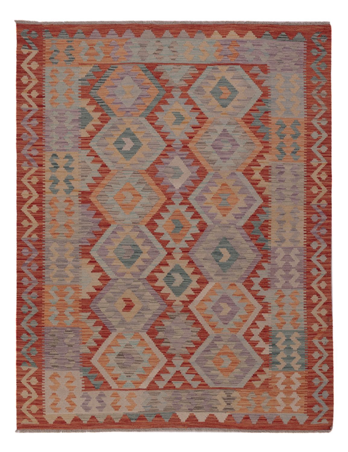 Kelim Rug - Splash - 196 x 149 cm - multicolored