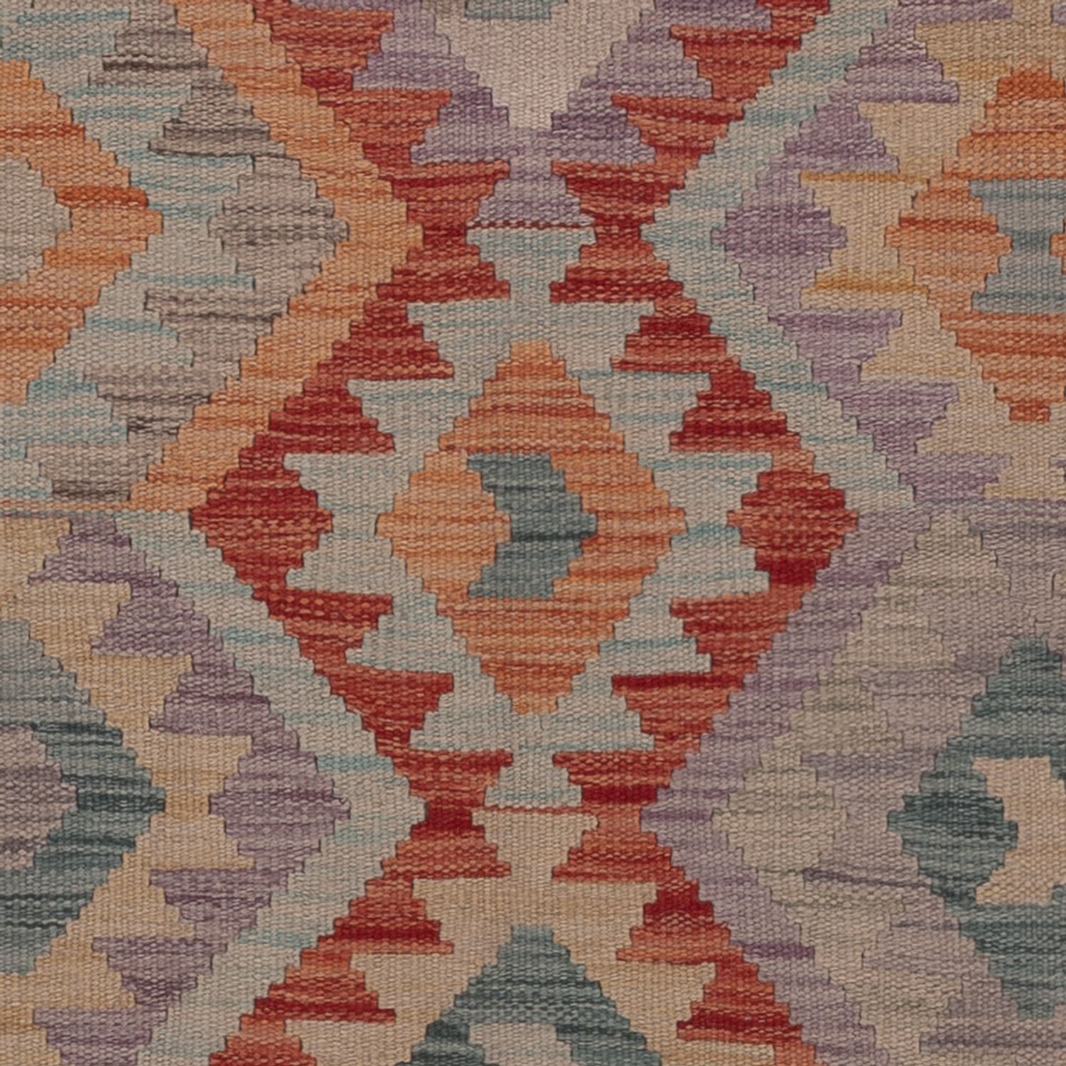 Kelim Rug - Splash - 196 x 149 cm - multicolored