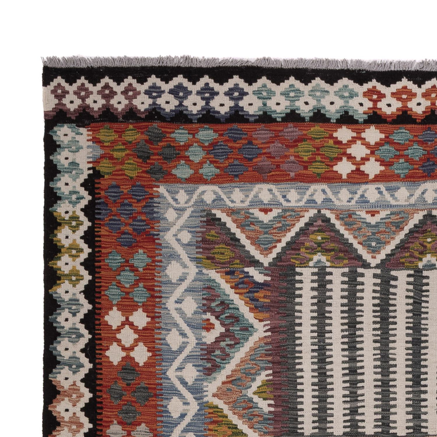 Kelim Rug - Splash - 303 x 206 cm - multicolored