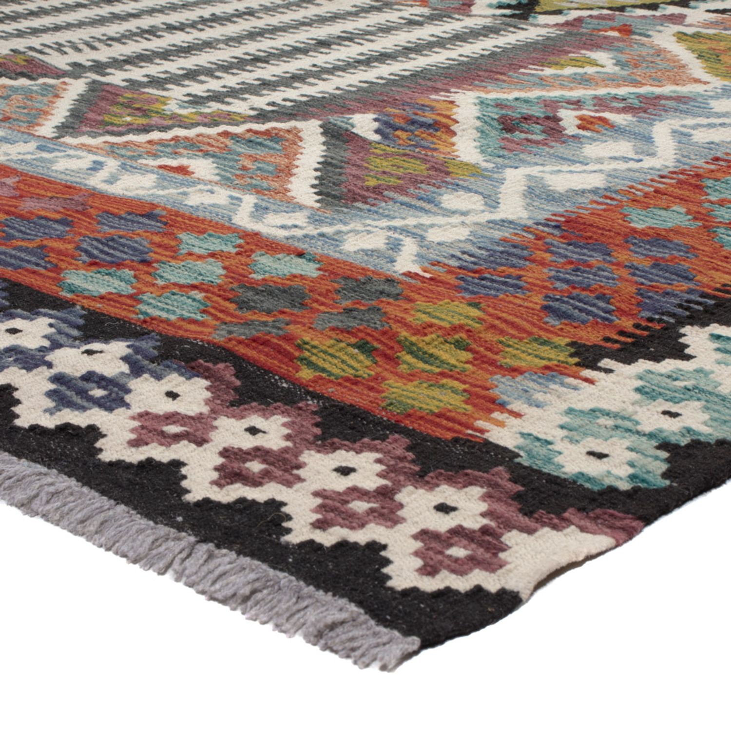 Kelim Rug - Splash - 303 x 206 cm - multicolored