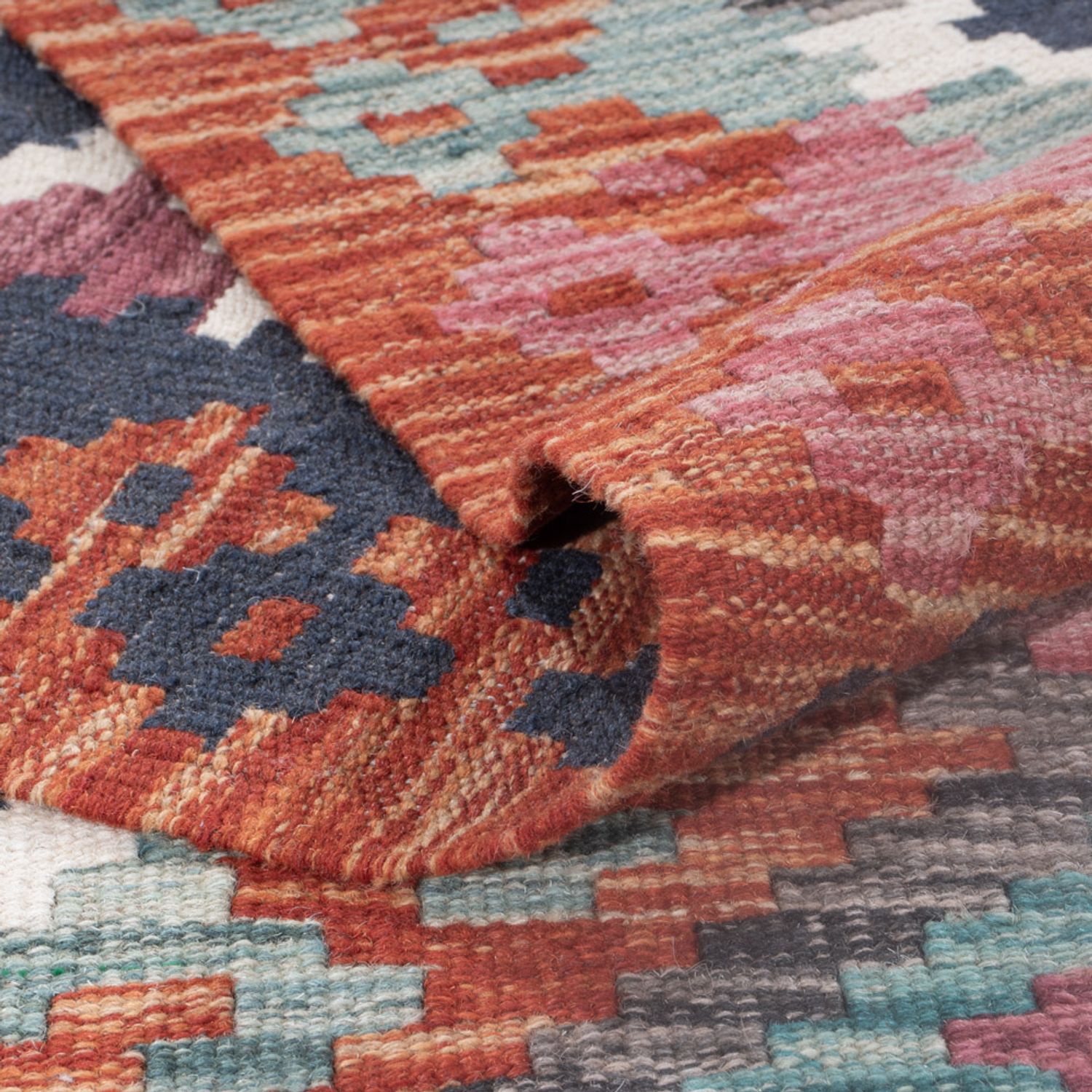 Kelim Rug - Splash - 309 x 209 cm - multicolored