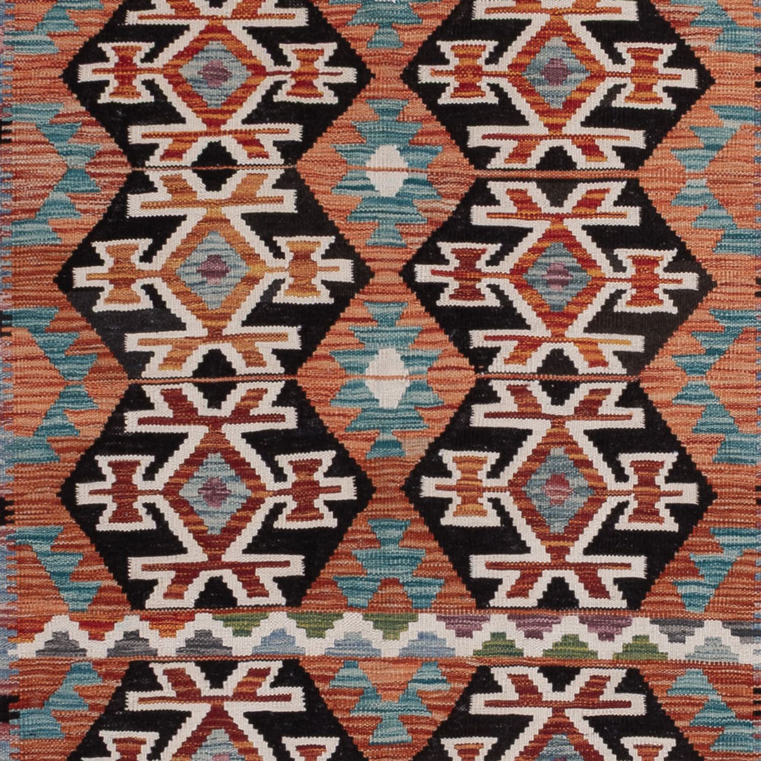 Kelim Rug - Splash - 297 x 203 cm - multicolored