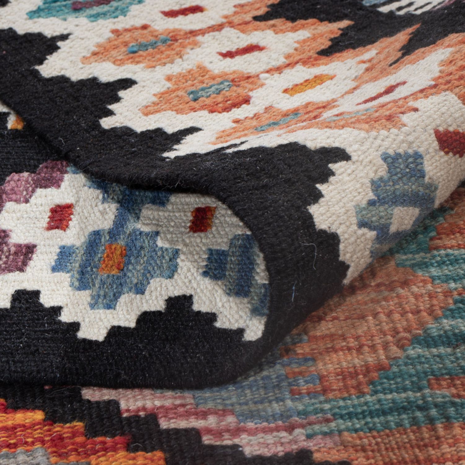 Kelim Rug - Splash - 297 x 203 cm - multicolored