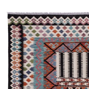 Kelim Rug - Splash - 297 x 203 cm - multicolored