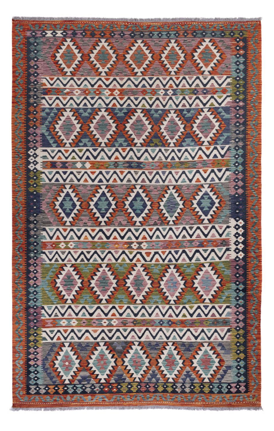 Kelim Rug - Splash - 315 x 203 cm - multicolored