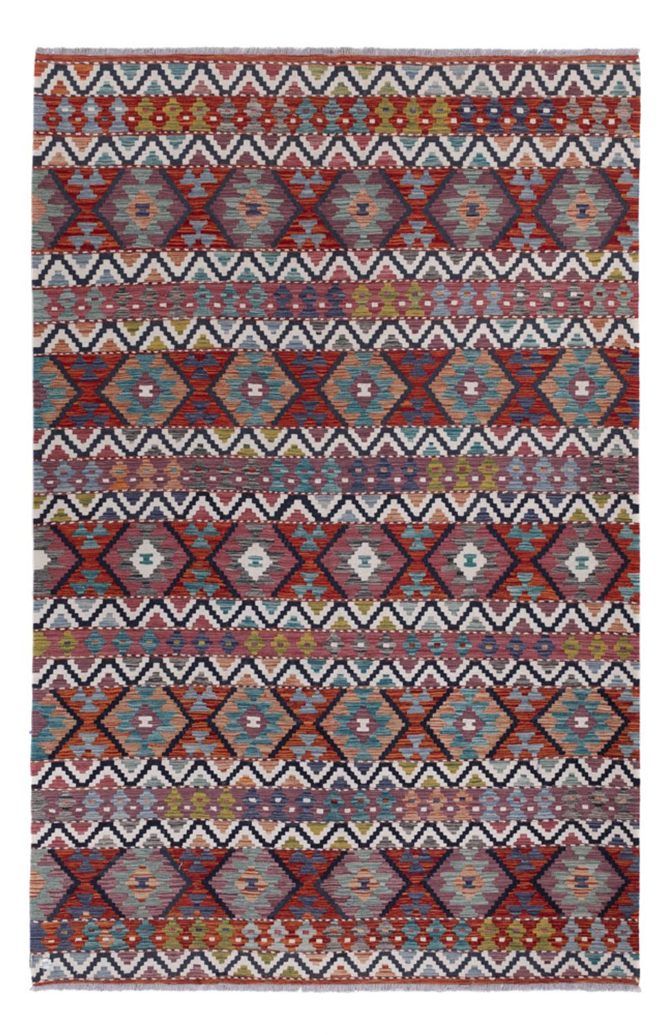 Kelim Rug - Splash - 303 x 198 cm - multicolored