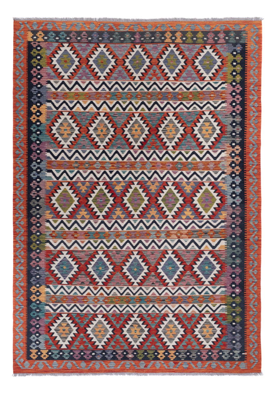 Kelim Rug - Splash - 295 x 211 cm - multicolored