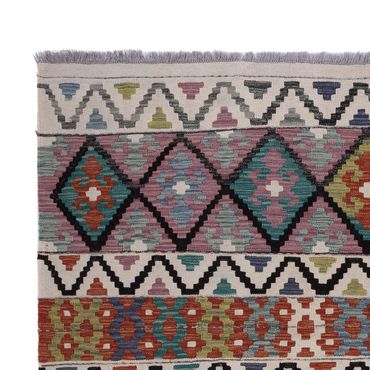 Kelim Rug - Splash - 236 x 176 cm - multicolored